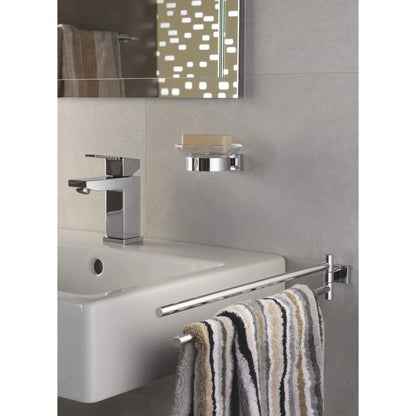 GROHE 40624001 Essentials Cube 18" Double Towel Bar - Chrome