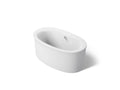 KOHLER K-24001-0 Sunstruck 60" X 34" Freestanding Bath With Straight Shroud - White