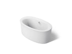 KOHLER K-24001-0 Sunstruck 60" X 34" Freestanding Bath With Straight Shroud - White