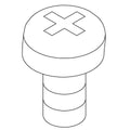 KOHLER Screw 8-32Nc-2A X.25 - Vibrant Brushed Nickel, K-24007-BN