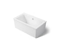 KOHLER K-24010-0 Stargaze 60" X 34" Freestanding Bath With Straight Shroud - White