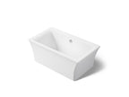 KOHLER K-24011-0 Stargaze 60-3/16" X 34-1/4" Freestanding Bath With Fluted Shroud - White