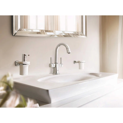 GROHE 40626000 Grandera Ceramic Tumbler with Holder - Chrome
