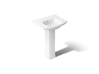 KOHLER K-24050-4-0 Kelston 23-3/4" Rectangular Pedestal Bathroom Sink - White