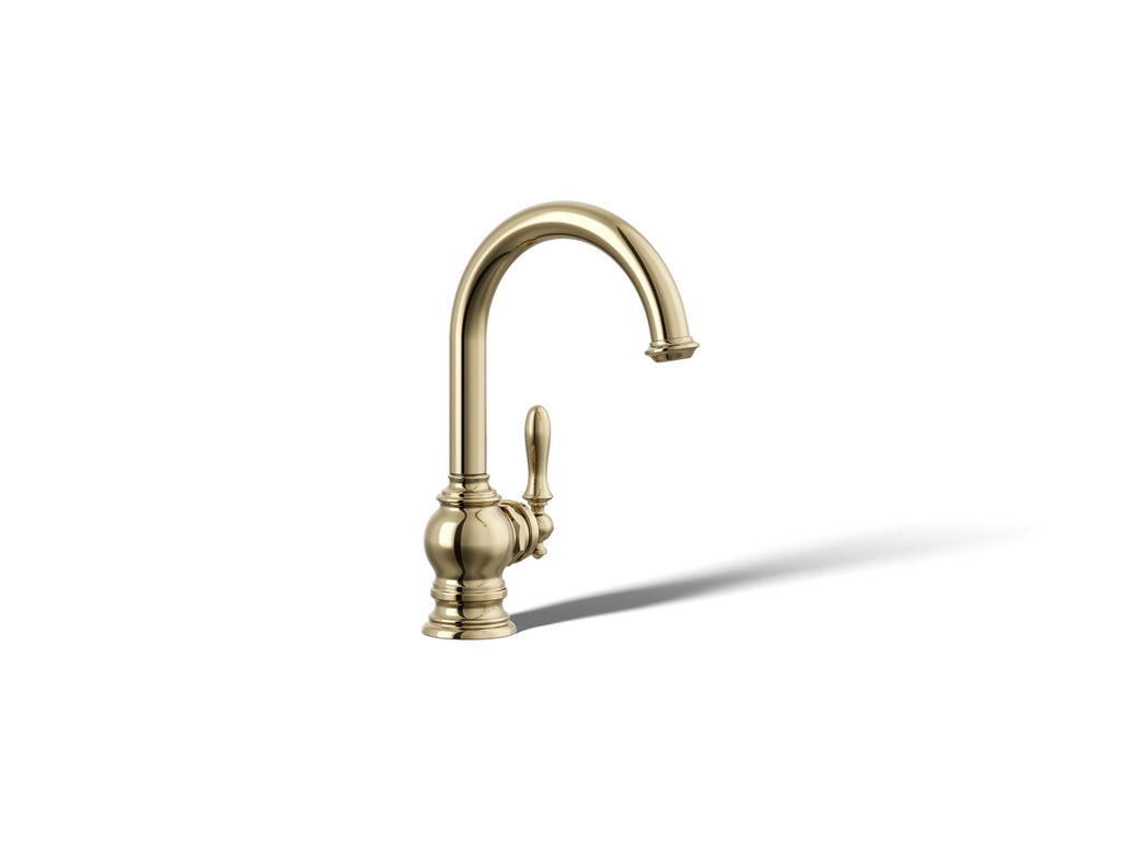 KOHLER K-24074-AF Artifacts Beverage Faucet - Vibrant French Gold