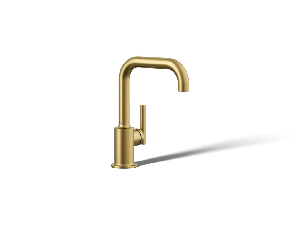 KOHLER K-24077-2MB Purist Beverage Faucet - Vibrant Brushed Moderne Brass