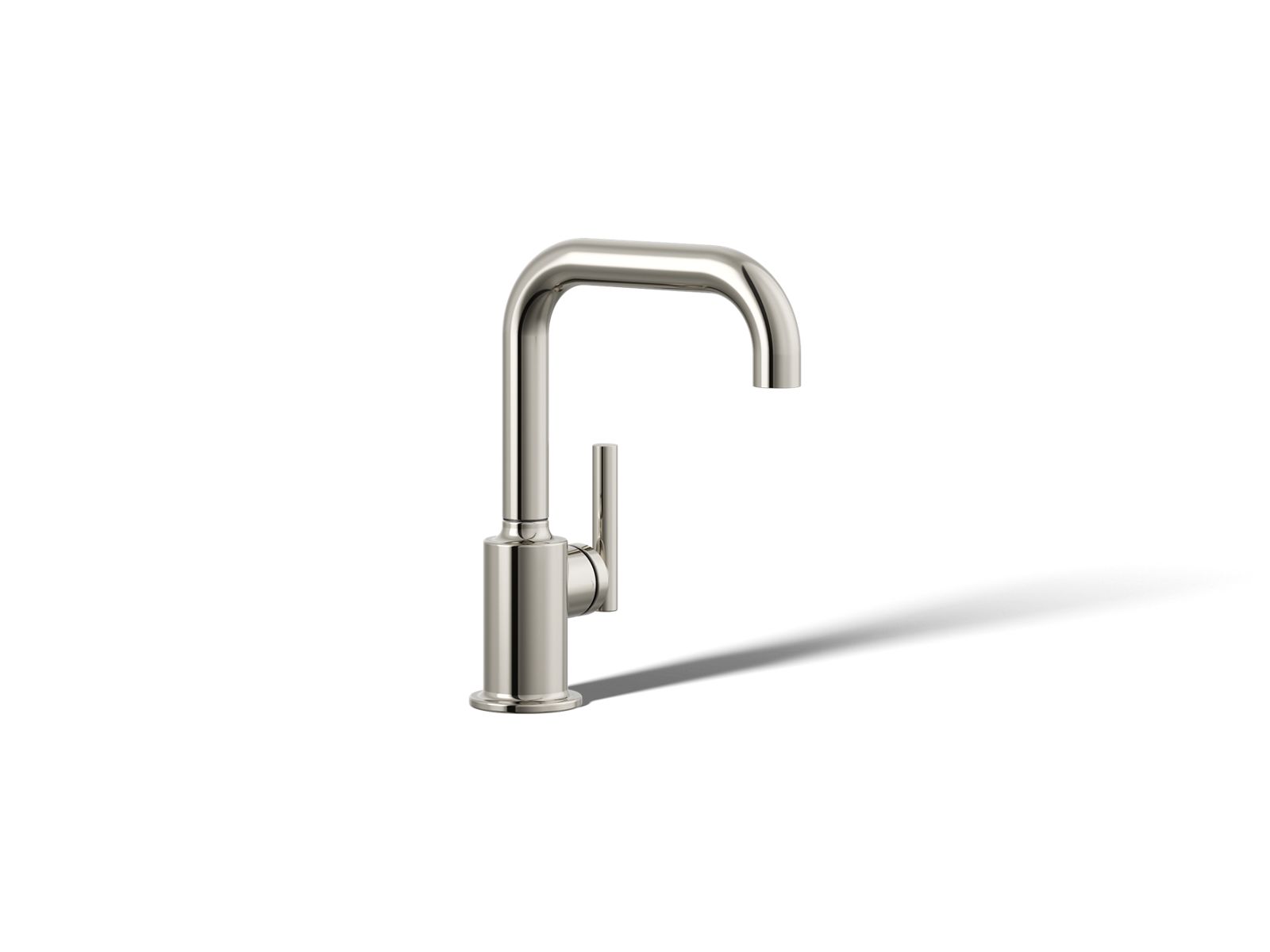 KOHLER K-24077-SN Purist Beverage Faucet - Vibrant Polished Nickel