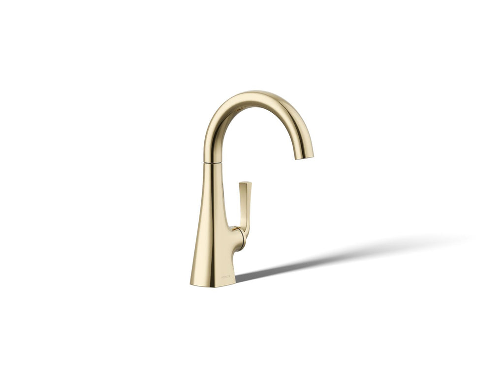 KOHLER K-24134-AF Graze Beverage Faucet - Vibrant French Gold