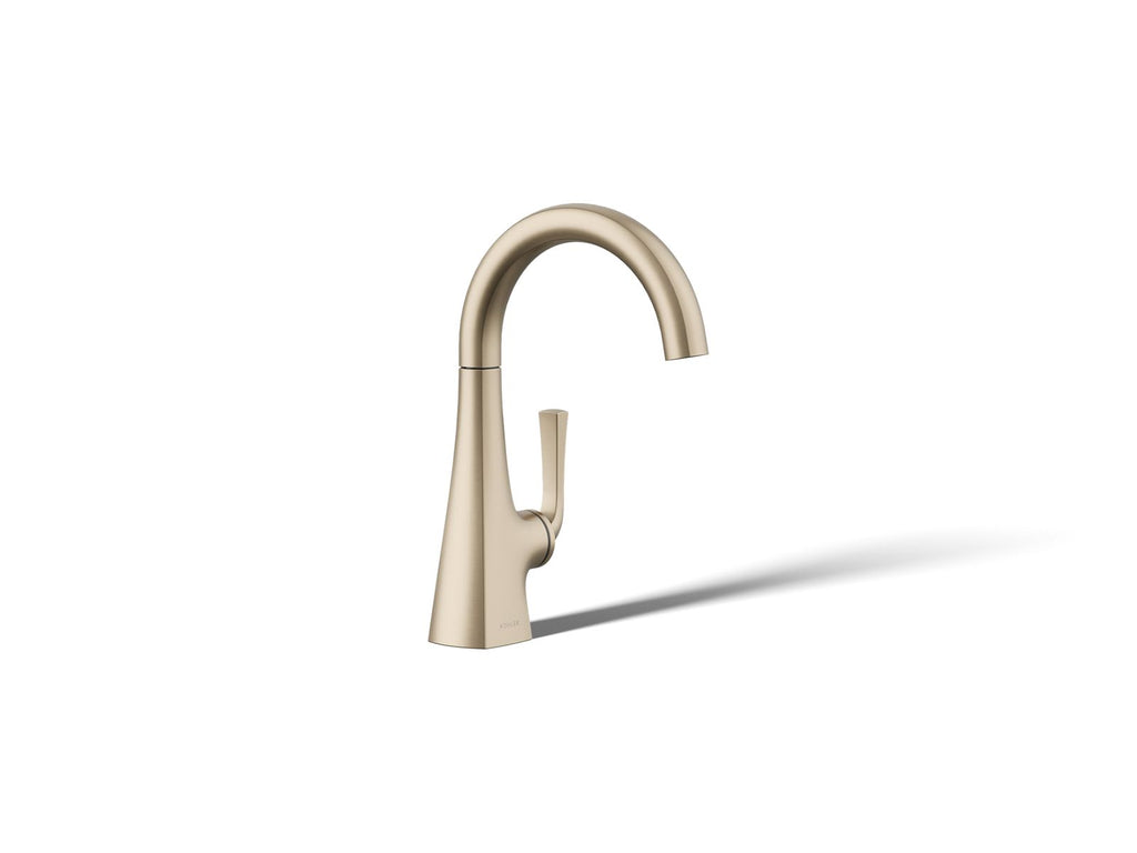 KOHLER K-24134-BV Graze Beverage Faucet - Vibrant Brushed Bronze