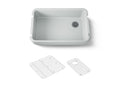 KOHLER K-24268-95 Ironridge 34" Undermount Single-Bowl Farmhouse Kitchen Sink - Ice Grey