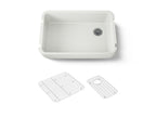 KOHLER K-24268-NY Ironridge 34" Undermount Single-Bowl Farmhouse Kitchen Sink - Dune