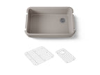 KOHLER K-24268-TRF Ironridge 34" Undermount Single-Bowl Farmhouse Kitchen Sink - Truffle