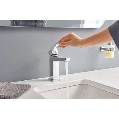 GROHE 40756001 Essentials Cube Soap Dispenser with Holder - Chrome