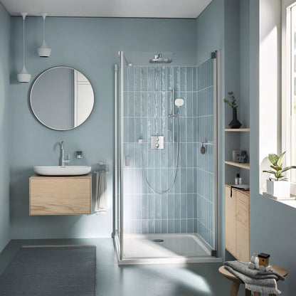 GROHE 26906002 Tempesta Square 110 24" Shower Rail Set, 3-Spray, 1.75 Gpm  -  Chrome