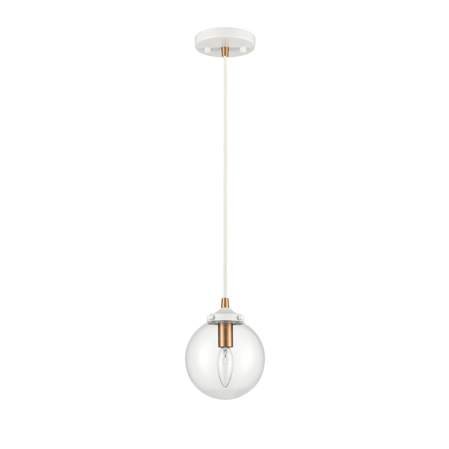 ELK SHOWROOM 24436/1 Boudreaux 6'' Wide 1-Light Mini Pendant - Matte White