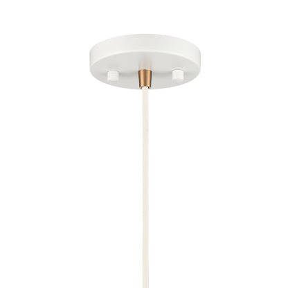 ELK SHOWROOM 24436/1 Boudreaux 6'' Wide 1-Light Mini Pendant - Matte White