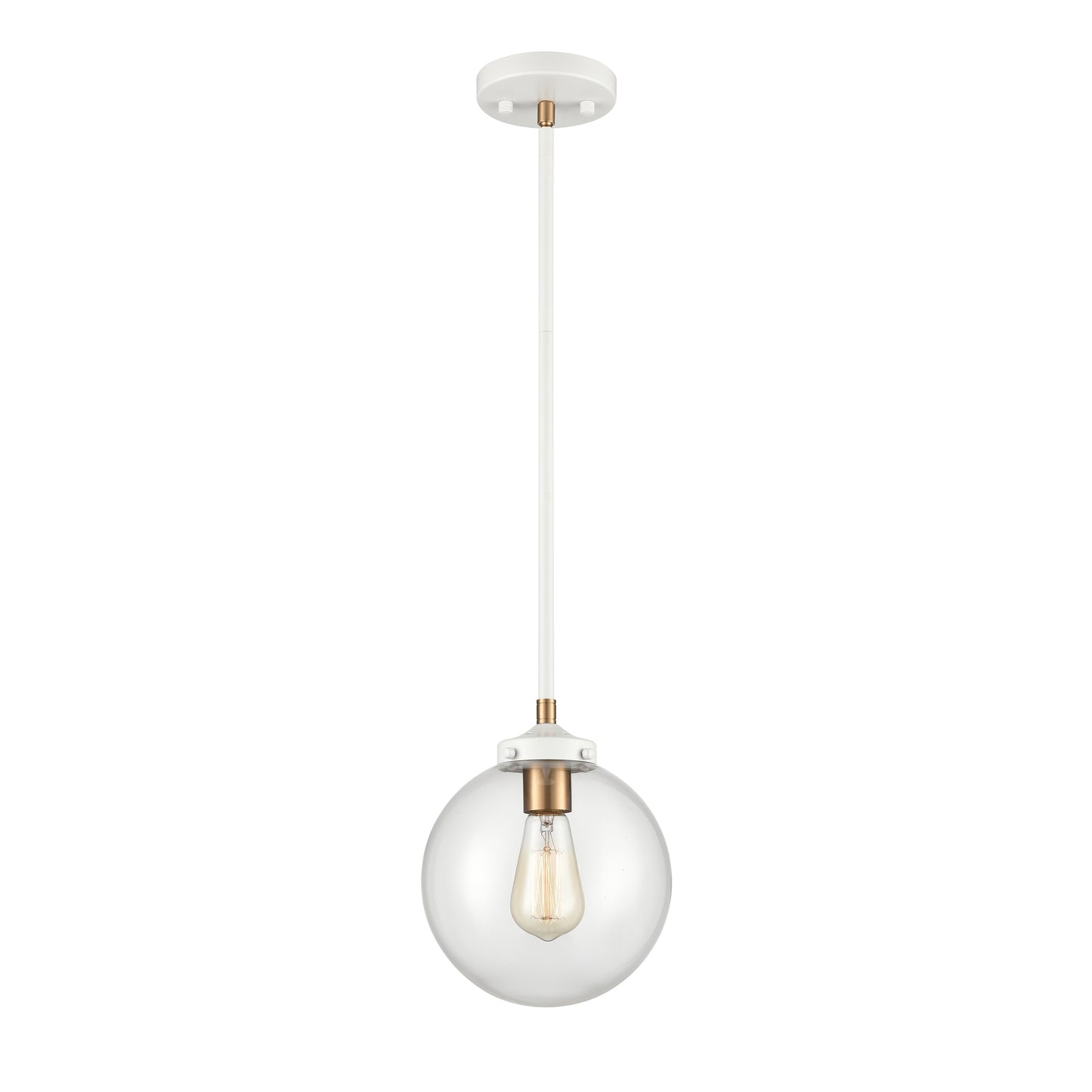 ELK SHOWROOM 24437/1 Boudreaux 8'' Wide 1-Light Mini Pendant - Matte White