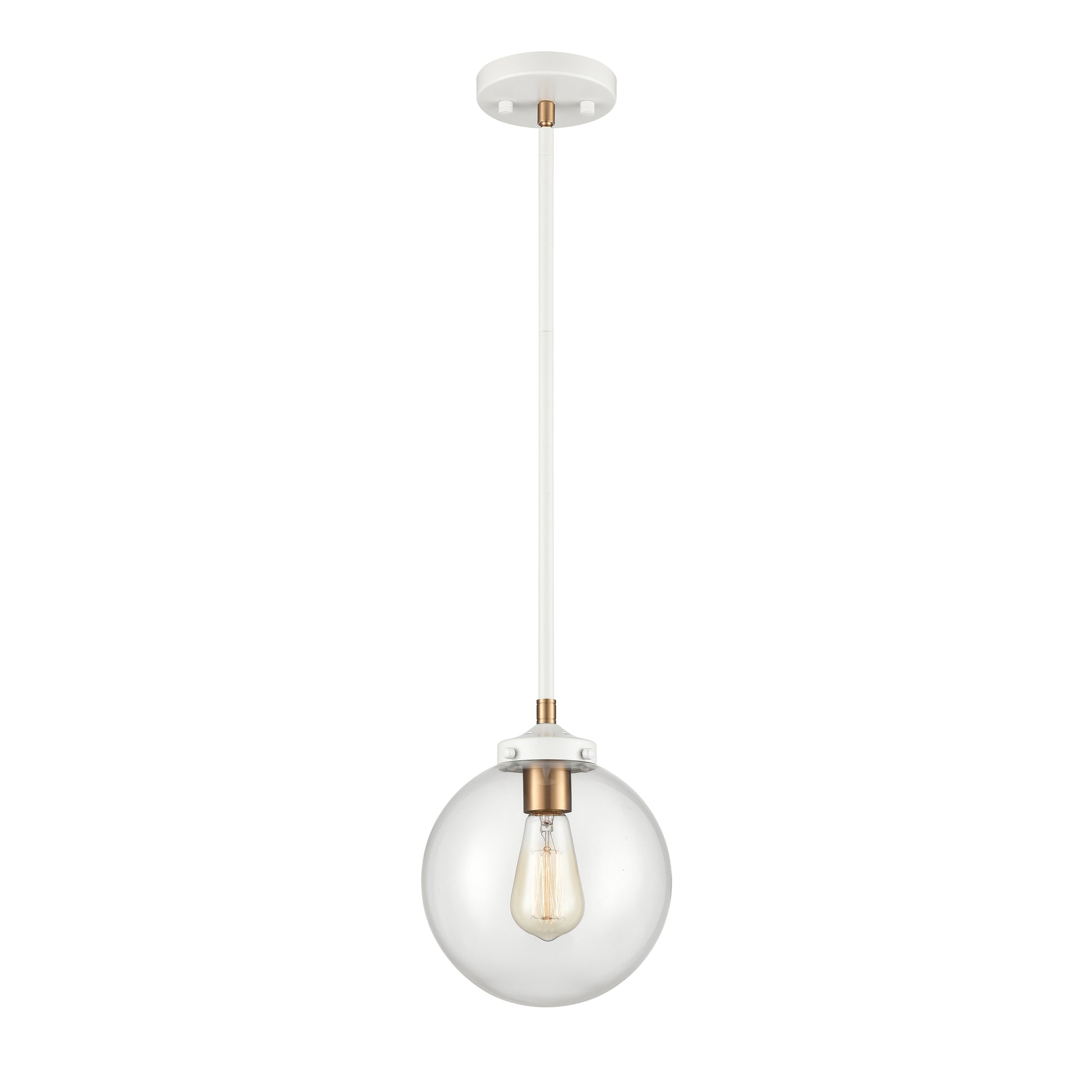 ELK SHOWROOM 24437/1 Boudreaux 8'' Wide 1-Light Mini Pendant - Matte White