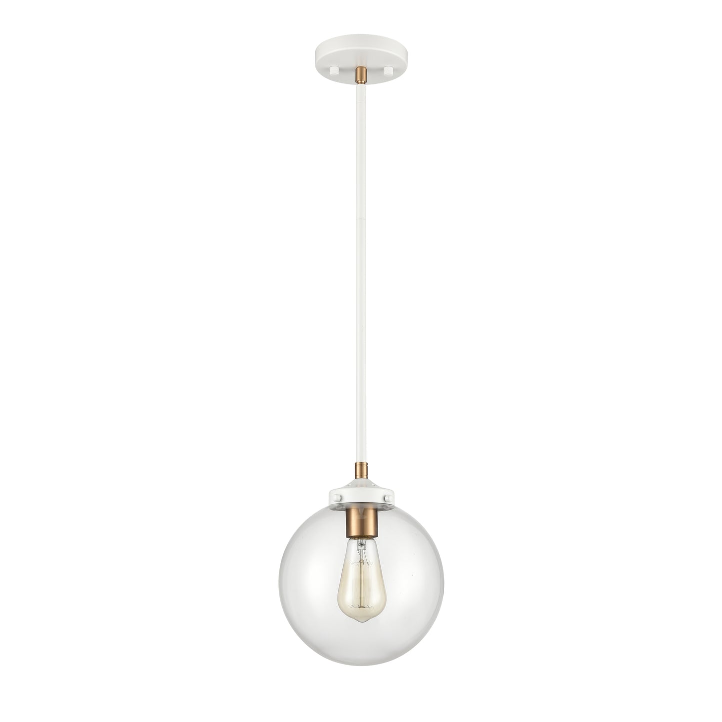 ELK SHOWROOM 24437/1 Boudreaux 8'' Wide 1-Light Mini Pendant - Matte White