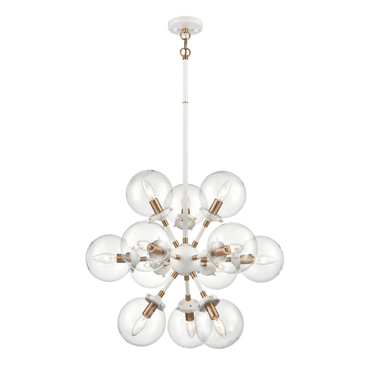 ELK SHOWROOM 24440/12 Boudreaux 25'' Wide 12-Light Chandelier - Matte White