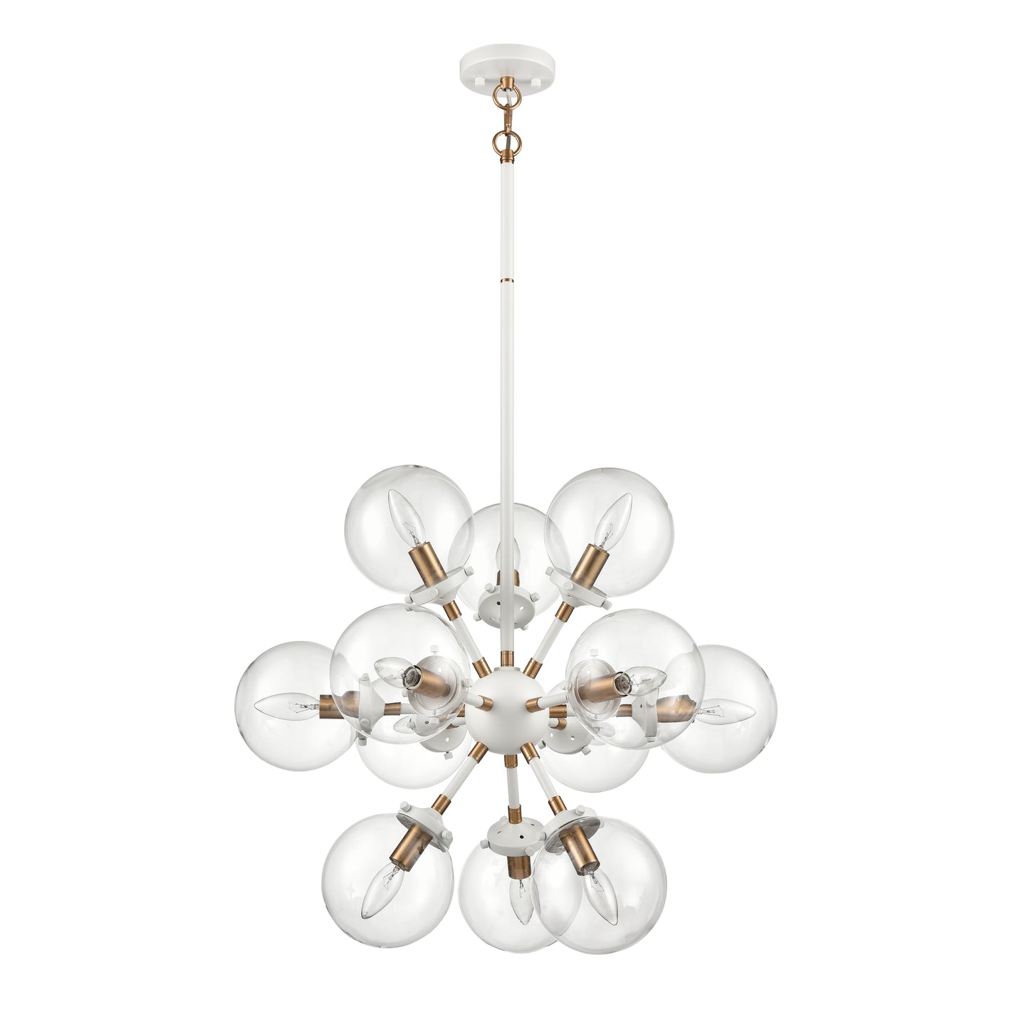 ELK SHOWROOM 24440/12 Boudreaux 25'' Wide 12-Light Chandelier - Matte White