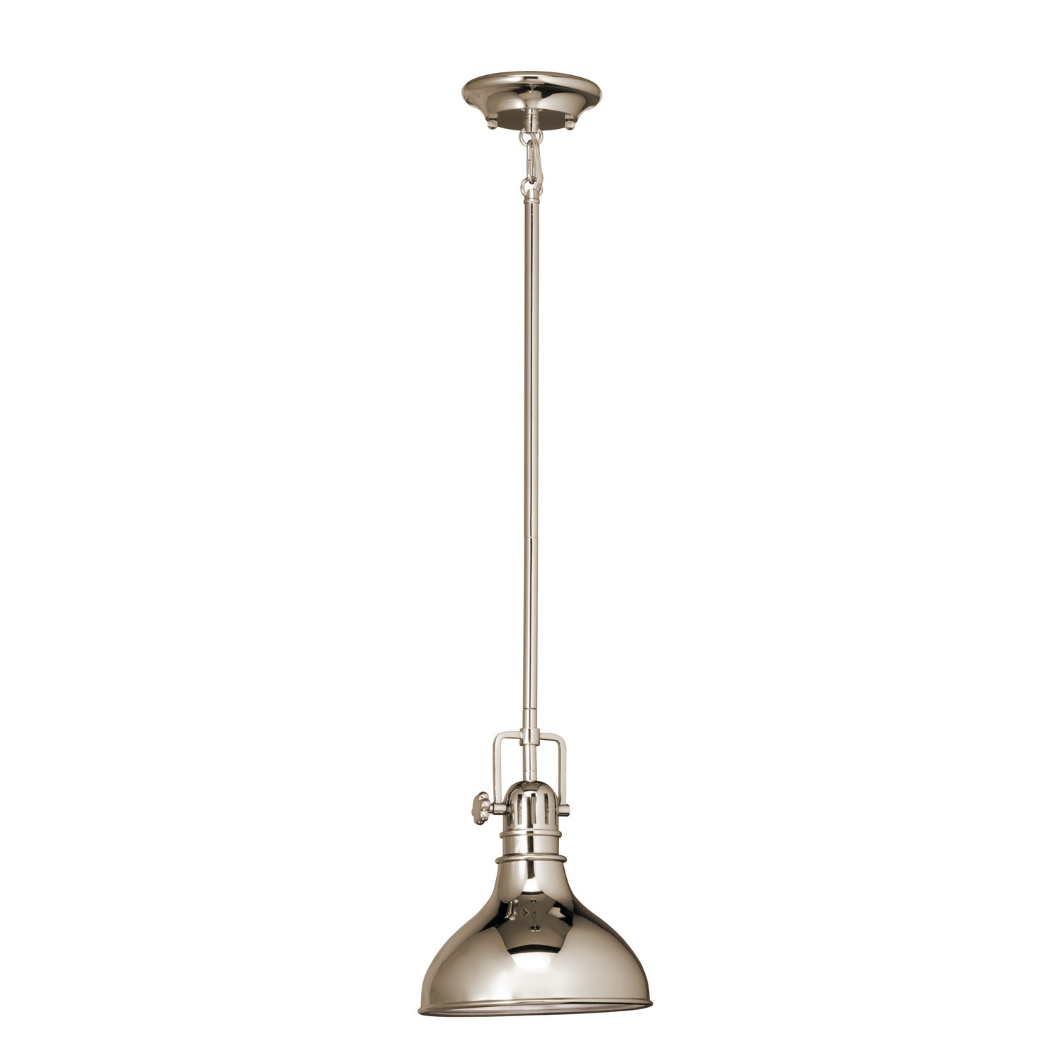 KICHLER 2664PN Hatteras Bay 10.25" 1 Light Mini Pendant Polished Nickel