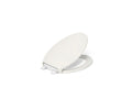 KOHLER K-24495-A-96 Border Readylatch Quiet-Close Elongated Toilet Seat With Antimicrobial Agent - Biscuit