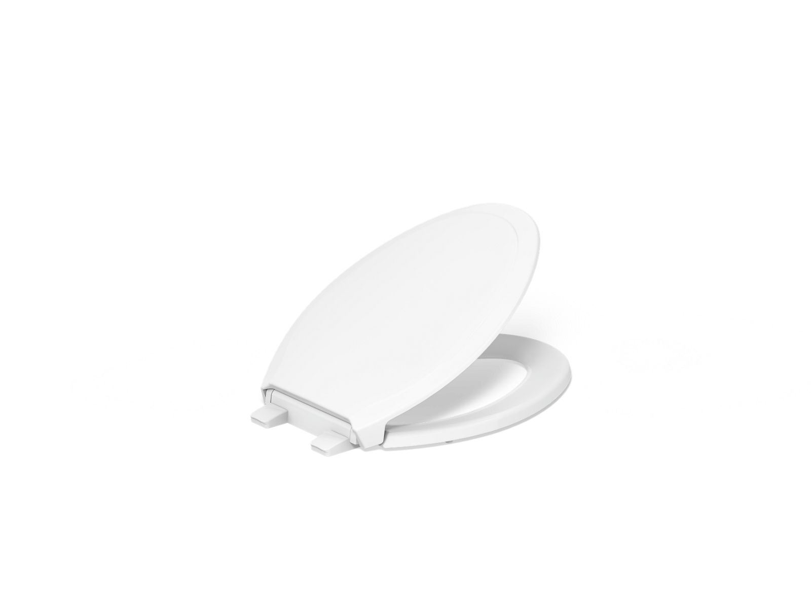 KOHLER K-24764-RL-0 Rutledge Nightlight Readylatch Quiet-Close Elongated Toilet Seat - White