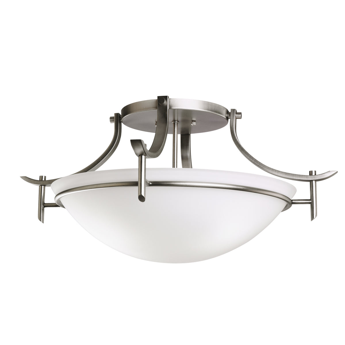 KICHLER 3606AP Olympia 3 Light Semi Flush Antique Pewter