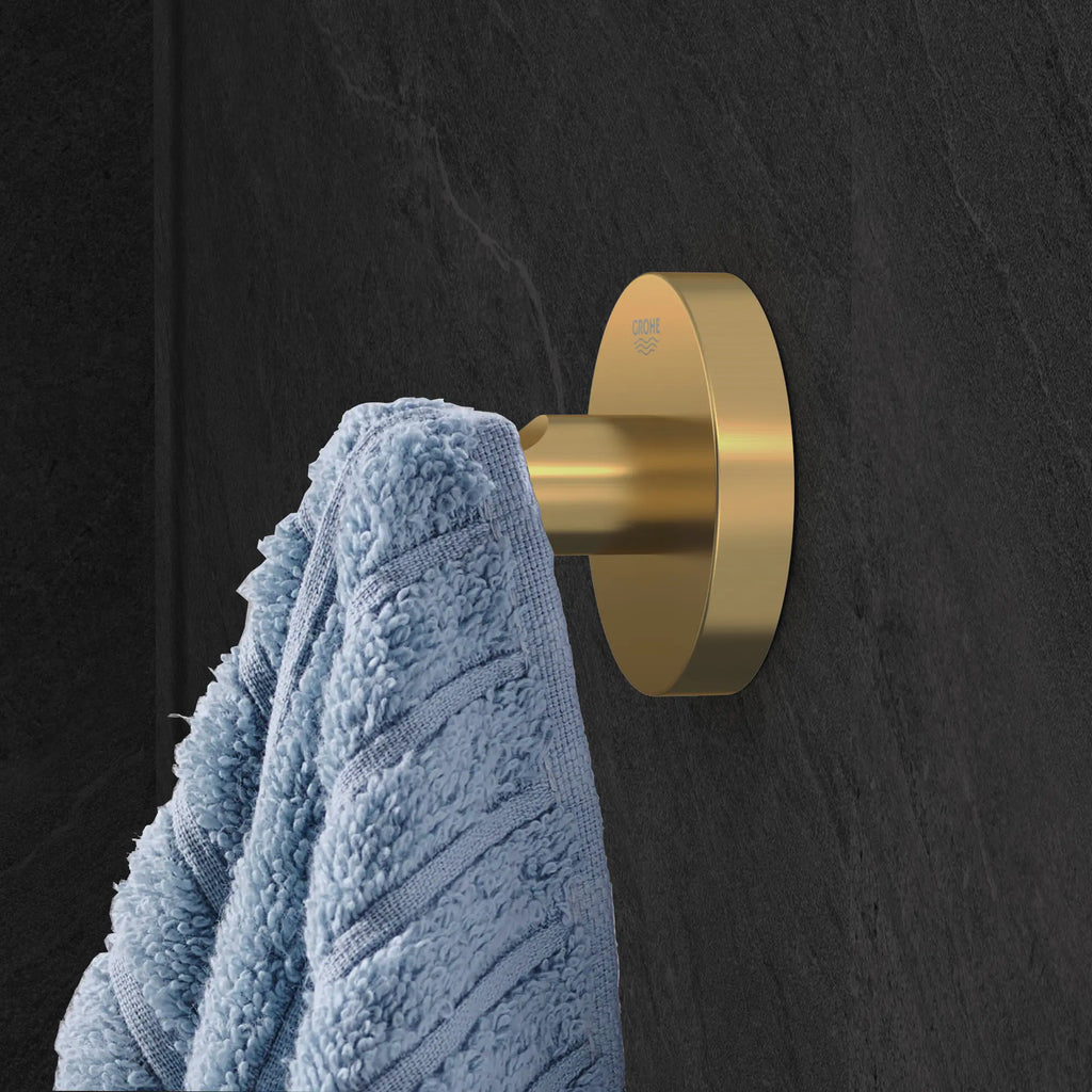 GROHE 40364GN1 Essentials Robe Hook - Brushed Cool Sunrise