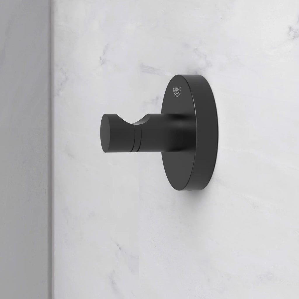 GROHE 403642431 Essentials Robe Hook - Matte Black