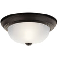 KICHLER 8111OZ 11.25" 2 Light Flush Mount Olde Bronze