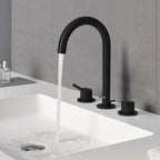 GROHE 20217243A Concetto 8-inch Widespread 2-Handle L-Size Bathroom Faucet, 1.2 GPM - Matte Black