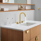 GROHE 20217GNA Concetto 8-inch Widespread 2-Handle L-Size Bathroom Faucet, 1.2 GPM - Brushed Cool Sunrise