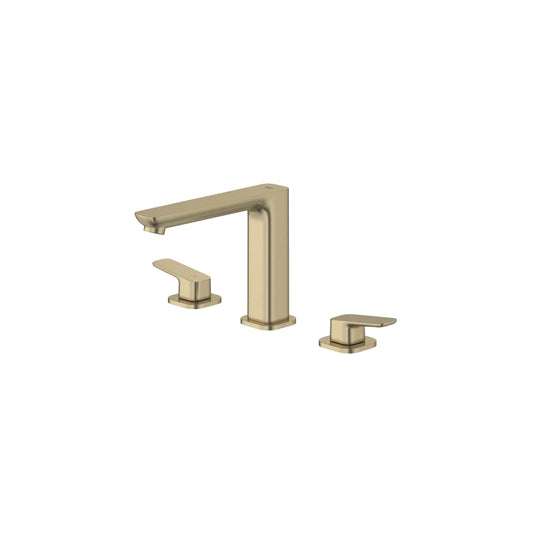 GROHE 101923EN00 Cubeo 3-Hole 2-Handle Deck Mount Tub Filler - Brushed Nickel