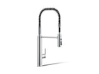 KOHLER K-24982-CP Purist Semi-Professional Kitchen Sink Faucet With Three-Function Sprayhead - Polished Chrome
