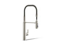 KOHLER K-24982-SN Purist Semi-Professional Kitchen Sink Faucet With Three-Function Sprayhead - Vibrant Polished Nickel