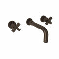 ROHL A2207XMTCBTO-2 Lombardia Wall Mount Lavatory Faucet In Tuscan Brass