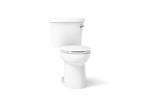 KOHLER K-25077-RA-0 Kingston Two-Piece Elongated Toilet, 1.28 Gpf - White