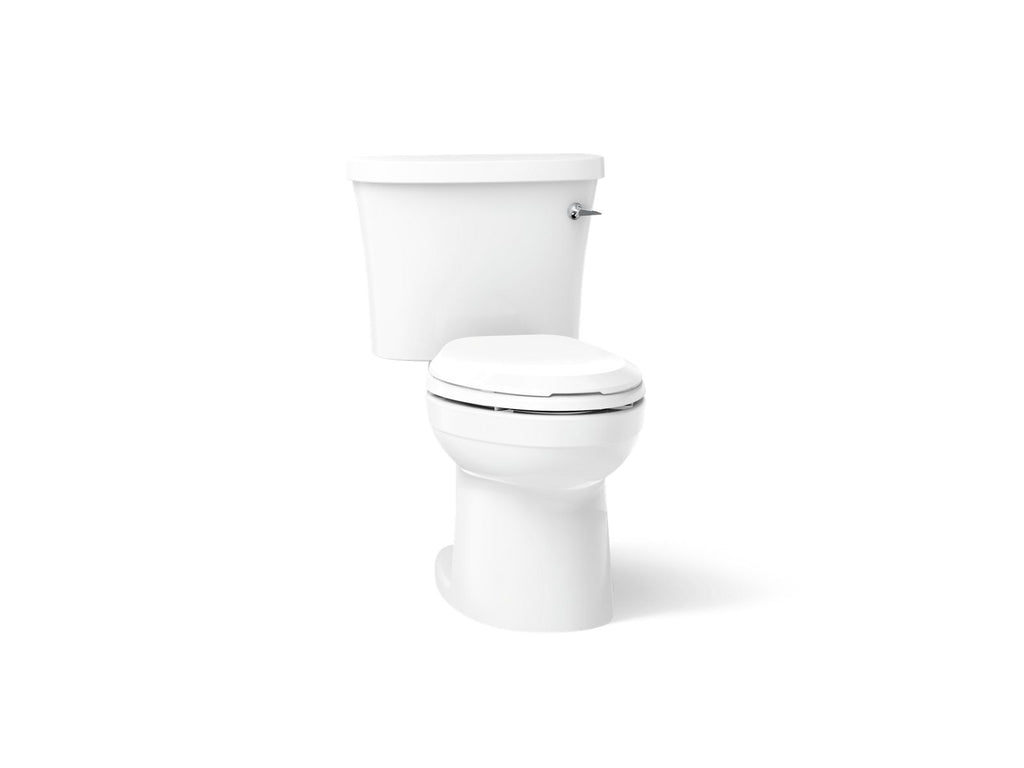 KOHLER K-25087-RA-0 Kingston Two-Piece Elongated Toilet, 1.28 Gpf - White