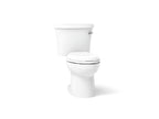 KOHLER K-25087-RA-0 Kingston Two-Piece Elongated Toilet, 1.28 Gpf - White