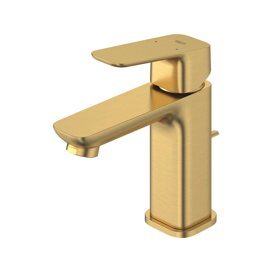 GROHE 101898GN00 Cubeo Single Hole Single Handle S-Size Bathroom Faucet, 1.2 gpm - Brushed Cool Sunrise