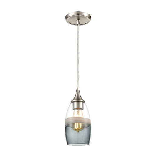 ELK SHOWROOM 25098/1 Sutter Creek 5'' Wide 1-Light Pendant - Satin Nickel