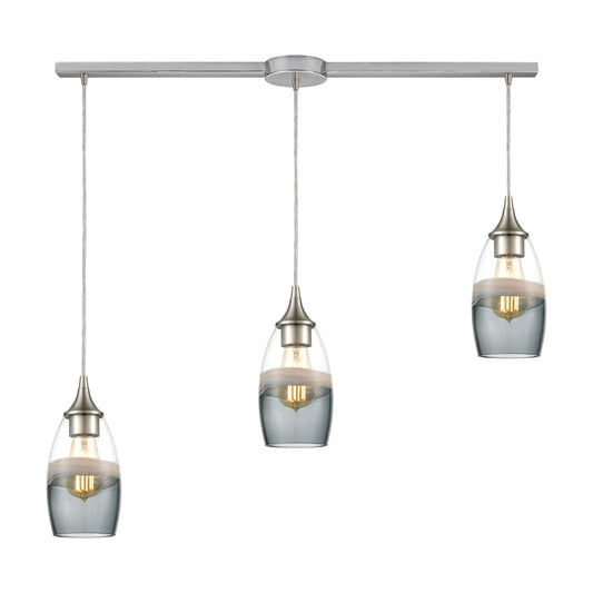 ELK SHOWROOM 25098/3L Sutter Creek 36'' Wide 3-Light Pendant - Satin Nickel