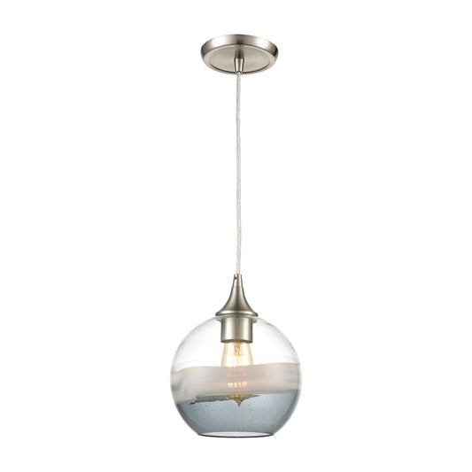 ELK SHOWROOM 25099/1 Sutter Creek 8'' Wide 1-Light Pendant - Satin Nickel