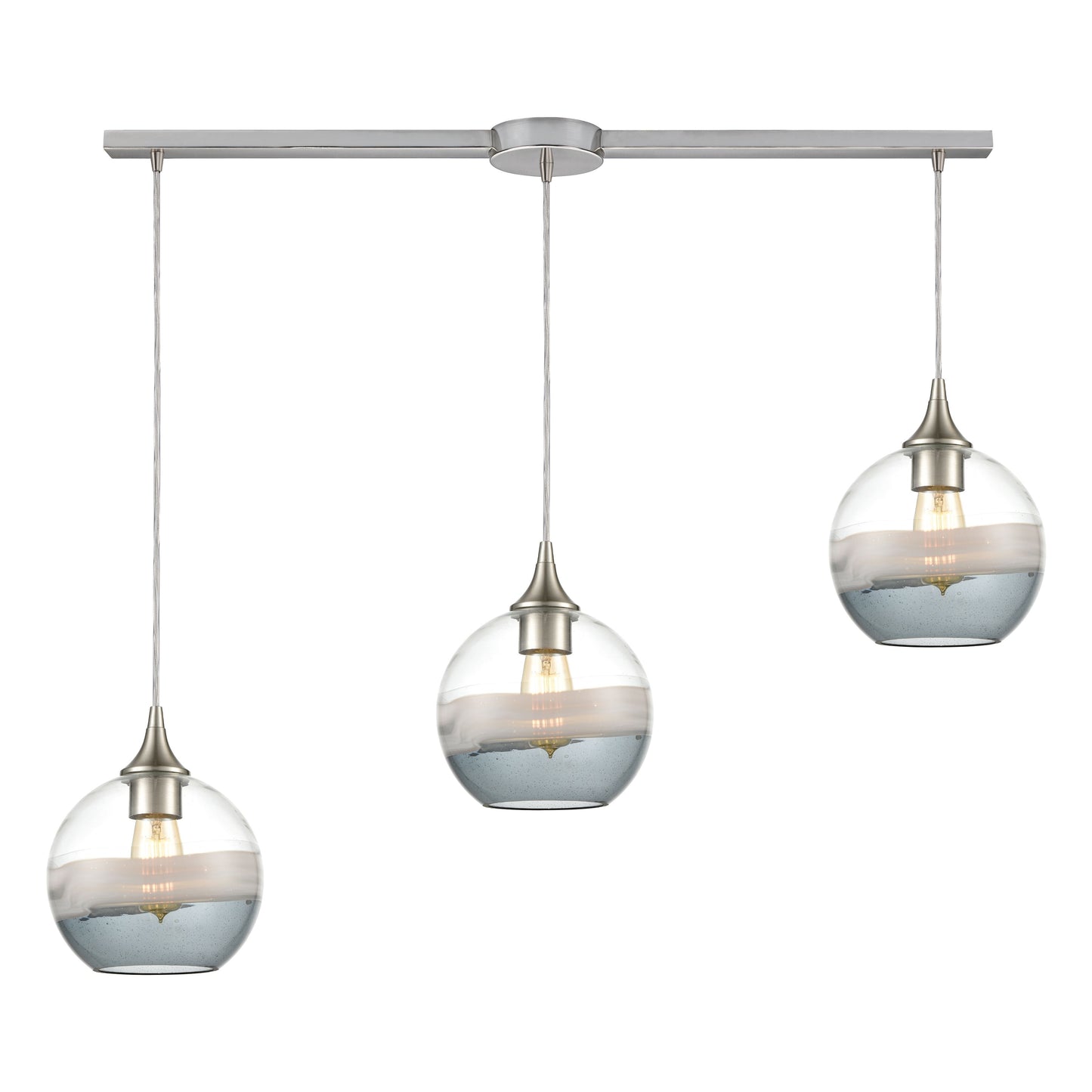 ELK SHOWROOM 25099/3L Sutter Creek 36'' Wide 3-Light Pendant - Satin Nickel