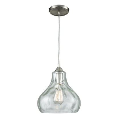 ELK SHOWROOM 25100/1 Belmont 10'' Wide 1-Light Mini Pendant - Satin Nickel