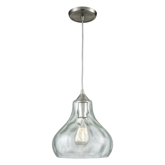 ELK SHOWROOM 25100/1 Belmont 10'' Wide 1-Light Mini Pendant - Satin Nickel