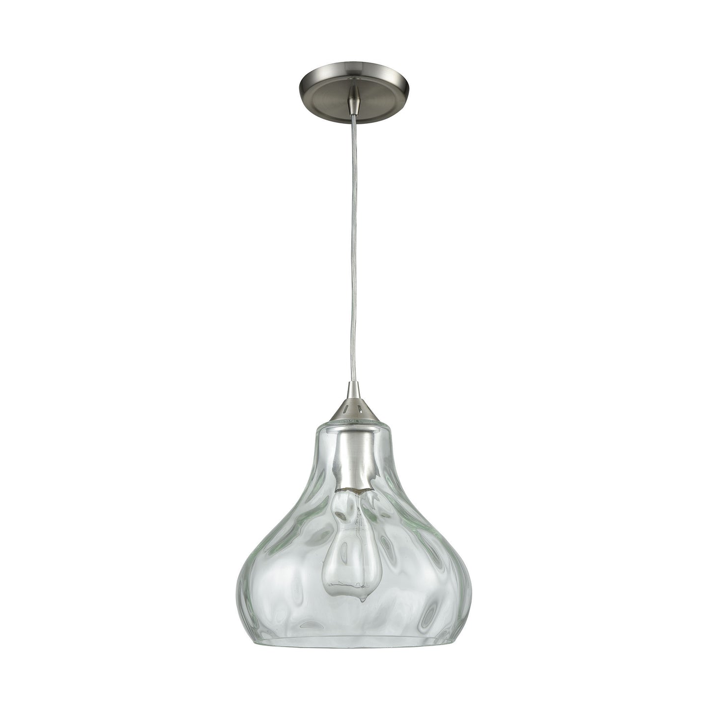 ELK SHOWROOM 25100/1 Belmont 10'' Wide 1-Light Mini Pendant - Satin Nickel