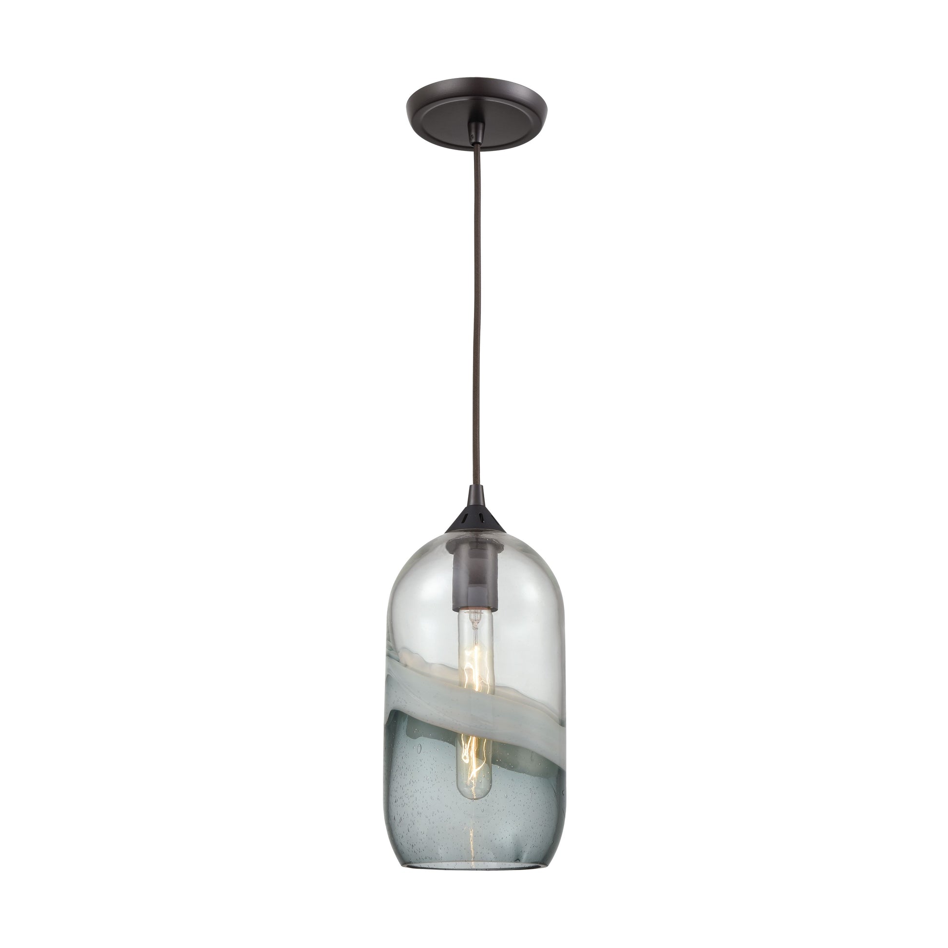 ELK SHOWROOM 25102/1 Sutter Creek 6'' Wide 1-Light Pendant - Oil Rubbed Bronze